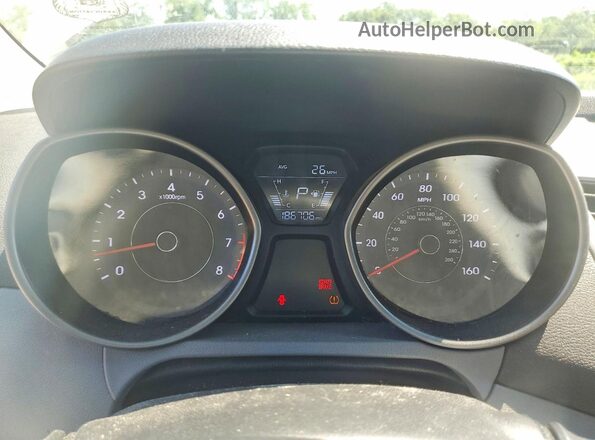 5NPDH4AE9GH703623 2016 HYUNDAI ELANTRA Серебряный Вид щитка приборов