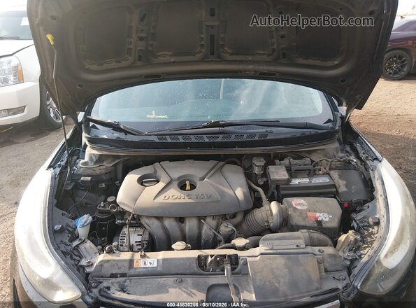 5NPDH4AE9GH706439 2016 HYUNDAI ELANTRA Black Widok z tyłu