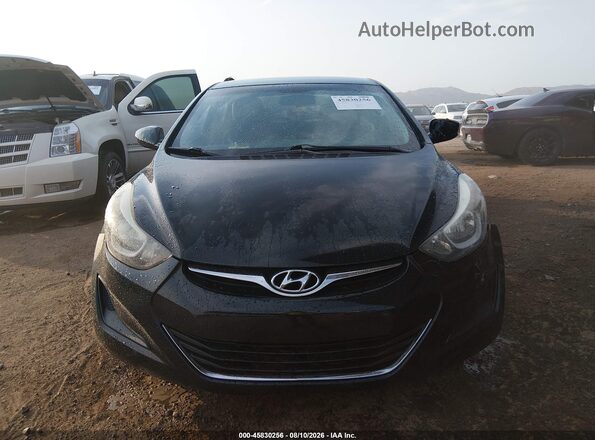 5NPDH4AE9GH706439 2016 HYUNDAI ELANTRA Black Widok zestawu wskaźników