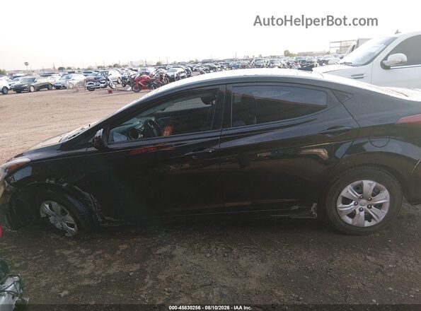 5NPDH4AE9GH706439 2016 HYUNDAI ELANTRA Black Widok wnętrza 360 stopni