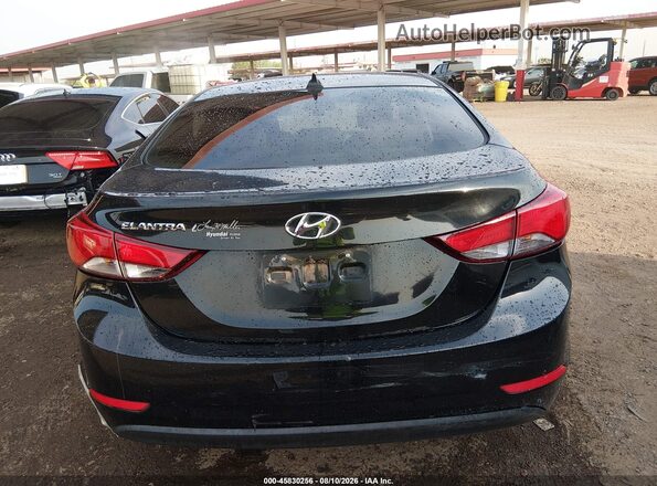 5NPDH4AE9GH706439 2016 HYUNDAI ELANTRA Black 
