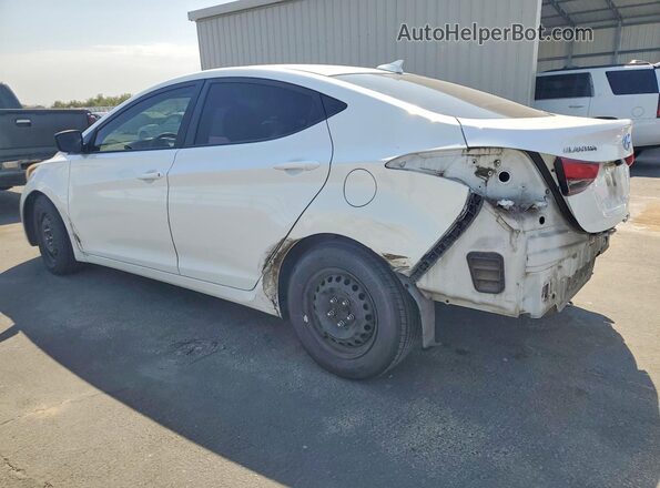 5NPDH4AE9GH709454 2016 HYUNDAI ELANTRA White Rear left