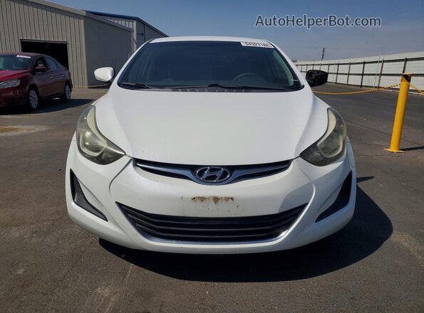 5NPDH4AE9GH709454 2016 HYUNDAI ELANTRA White Front view