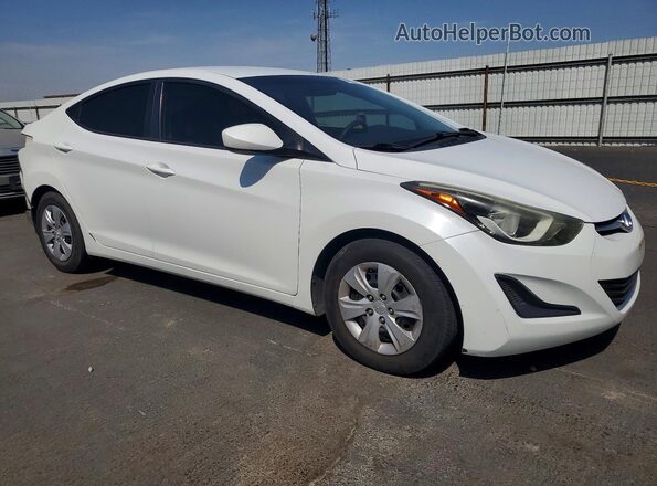 5NPDH4AE9GH709454 2016 HYUNDAI ELANTRA White Front right