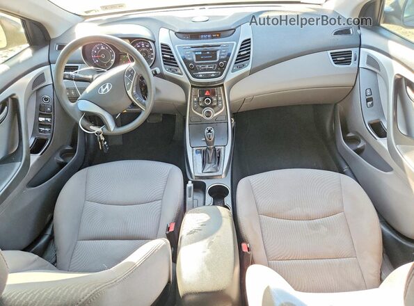 5NPDH4AE9GH720843 2016 HYUNDAI ELANTRA Blue Вид панелі приладів