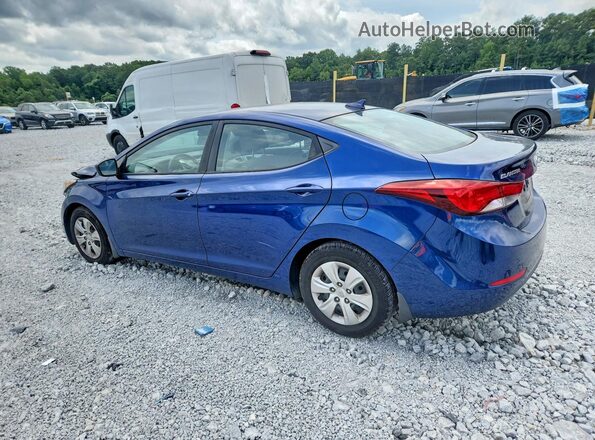 5NPDH4AE9GH729378 2016 HYUNDAI ELANTRA Blue უკანა მარცხენა