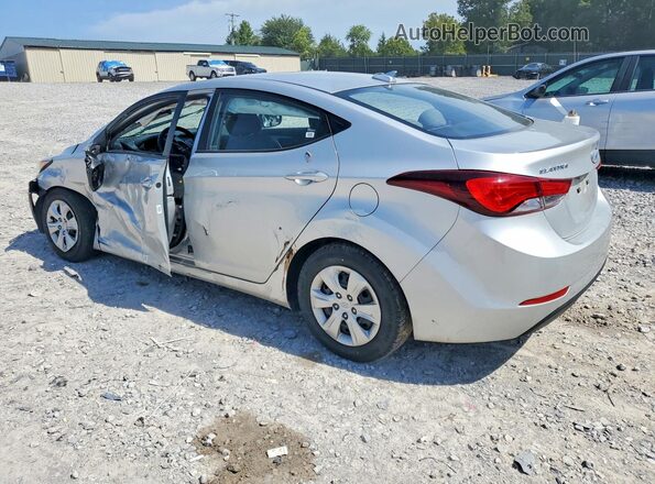 5NPDH4AE9GH736279 2016 HYUNDAI ELANTRA Silver Rear left