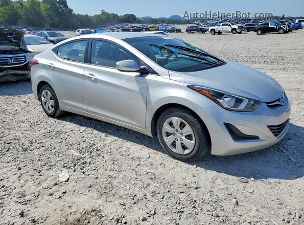 5NPDH4AE9GH736279 2016 HYUNDAI ELANTRA Silver Front right