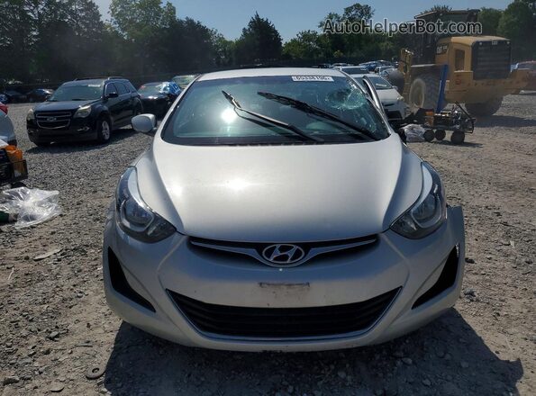 5NPDH4AE9GH736279 2016 HYUNDAI ELANTRA Silver Front view