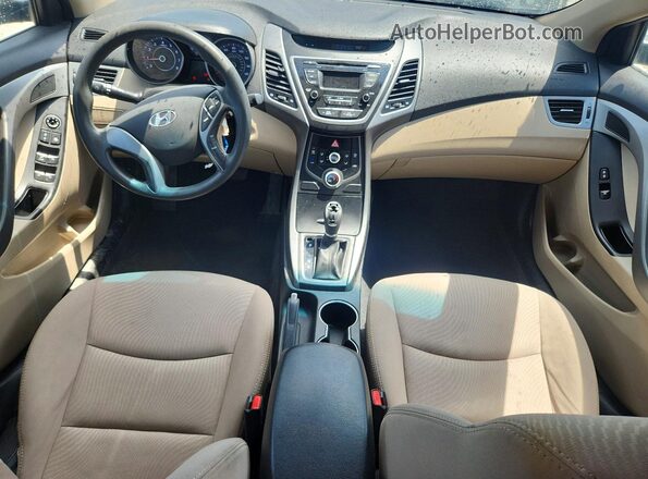 5NPDH4AE9GH737786 2016 HYUNDAI ELANTRA Синий Вид панели приборов