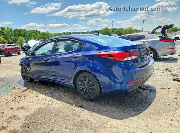 5NPDH4AE9GH737786 2016 HYUNDAI ELANTRA Синий Задняя левая четверть