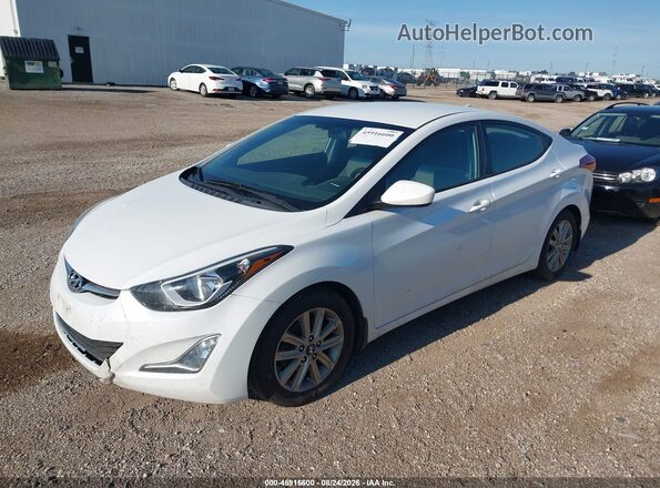 5NPDH4AE9GH745547 2016 HYUNDAI ELANTRA White Front left
