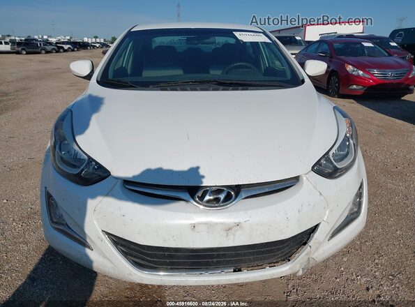 5NPDH4AE9GH745547 2016 HYUNDAI ELANTRA White Front view