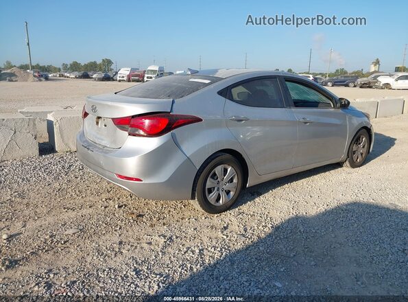 5NPDH4AE9GH751932 2016 HYUNDAI ELANTRA Silver უკანა მარჯვენა