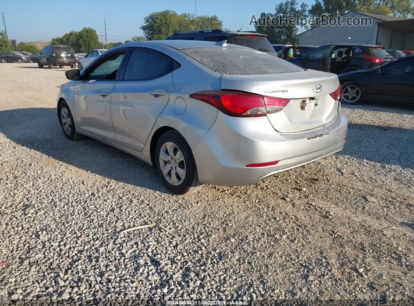 5NPDH4AE9GH751932 2016 HYUNDAI ELANTRA Silver უკანა მარცხენა