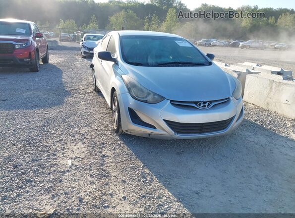 5NPDH4AE9GH751932 2016 HYUNDAI ELANTRA Silver წინა ხედი
