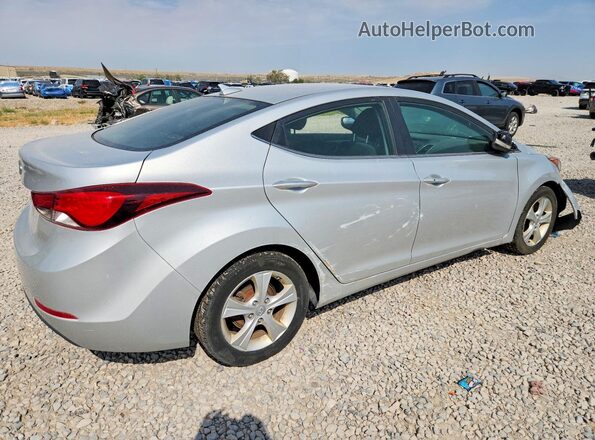 5NPDH4AE9GH763417 2016 HYUNDAI ELANTRA Silver უკანა მარჯვენა
