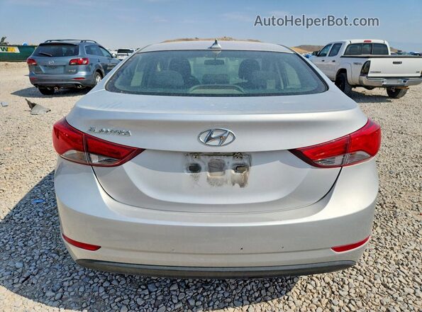 5NPDH4AE9GH763417 2016 HYUNDAI ELANTRA Silver უკანა ხედი