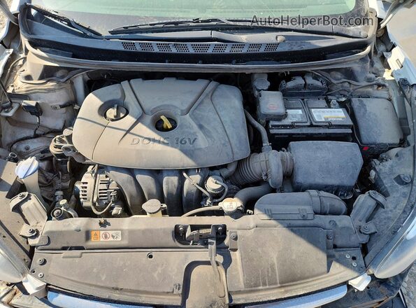 5NPDH4AE9GH763417 2016 HYUNDAI ELANTRA Silver უკანა სალონის ხედი