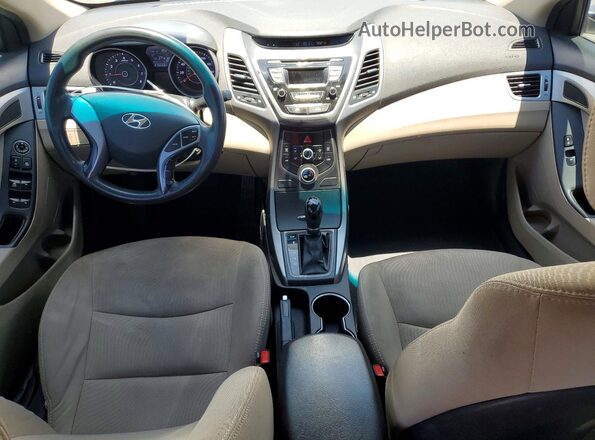 5NPDH4AE9GH769105 2016 HYUNDAI ELANTRA White Dashboard view