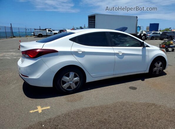 5NPDH4AE9GH769105 2016 HYUNDAI ELANTRA White Rear right
