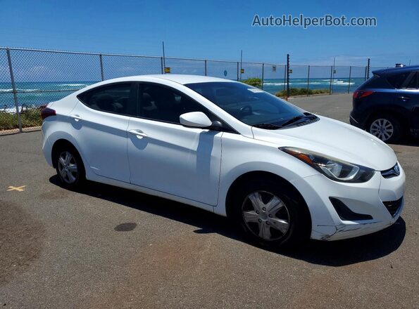5NPDH4AE9GH769105 2016 HYUNDAI ELANTRA White Front right