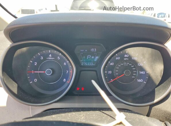5NPDH4AE9GH769105 2016 HYUNDAI ELANTRA White Instrument cluster view
