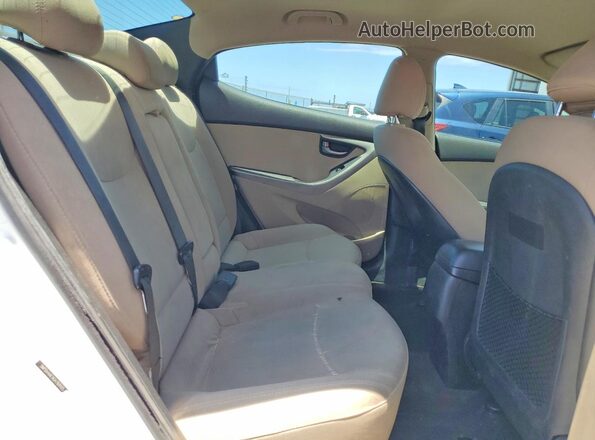 5NPDH4AE9GH769105 2016 HYUNDAI ELANTRA White Rear seats view