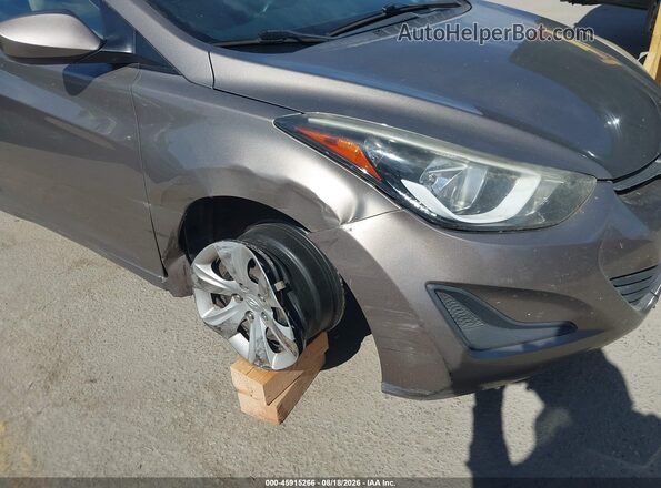 5NPDH4AE9GH773266 2016 HYUNDAI ELANTRA Коричневый Вид спереди