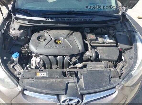 5NPDH4AE9GH773266 2016 HYUNDAI ELANTRA Коричневый Вид сзади