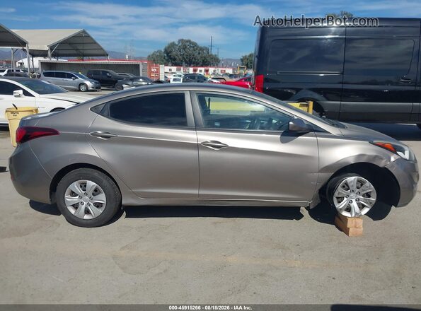 5NPDH4AE9GH773266 2016 HYUNDAI ELANTRA Коричневый Панорамный вид салона 360°