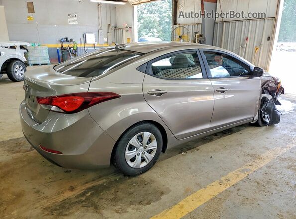5NPDH4AE9GH789497 2016 HYUNDAI ELANTRA Beige Trasero derecho