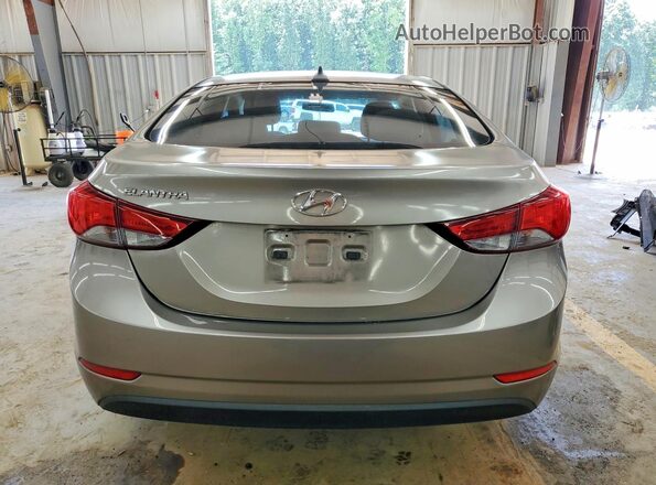 5NPDH4AE9GH789497 2016 HYUNDAI ELANTRA Beige Vista trasera