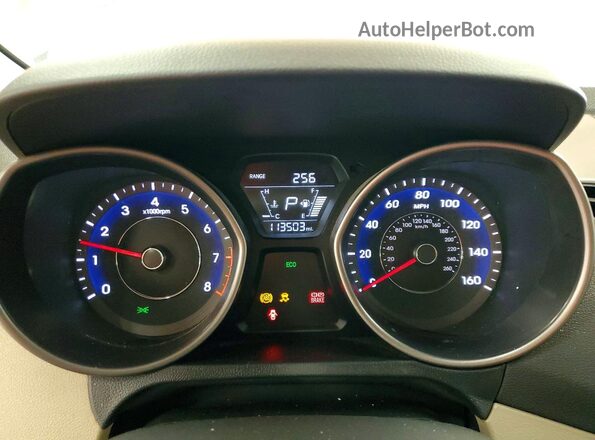 5NPDH4AE9GH789497 2016 HYUNDAI ELANTRA Beige Vista del cuadro de instrumentos