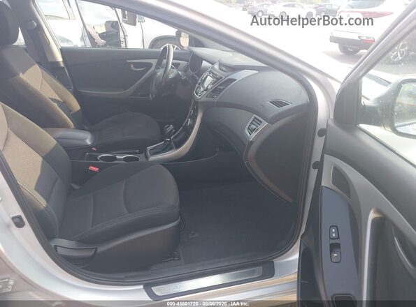 5NPDH4AE9GH791248 2016 HYUNDAI ELANTRA Серый Вид салона спереди