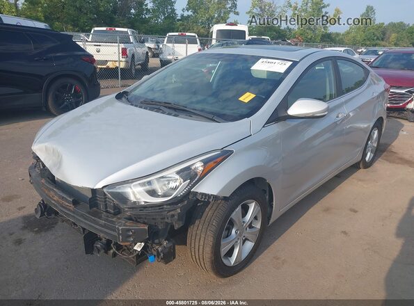 5NPDH4AE9GH791248 2016 HYUNDAI ELANTRA Серый Передняя левая четверть