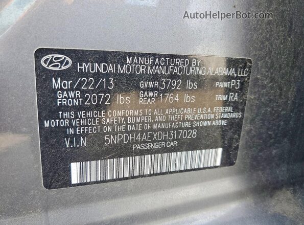 5NPDH4AEXDH317028 2024 HYUNDAI ELANTRA Gray Շարժիչի բաժամունքի տեսք