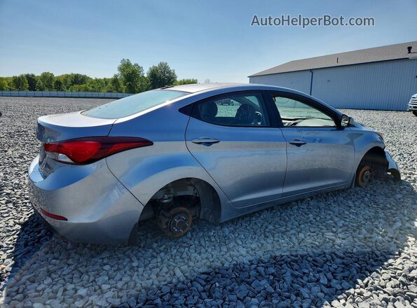 5NPDH4AEXGH660877 2016 HYUNDAI ELANTRA Silver უკანა მარჯვენა