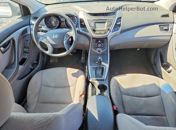 5NPDH4AEXGH660877 2016 HYUNDAI ELANTRA Silver წინა პანელის ხედი