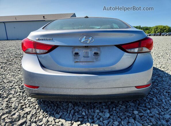 5NPDH4AEXGH660877 2016 HYUNDAI ELANTRA Silver უკანა ხედი
