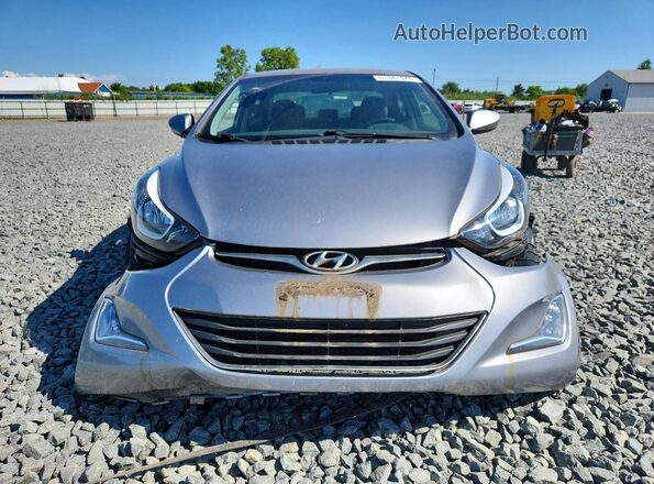 5NPDH4AEXGH660877 2016 HYUNDAI ELANTRA Silver წინა ხედი