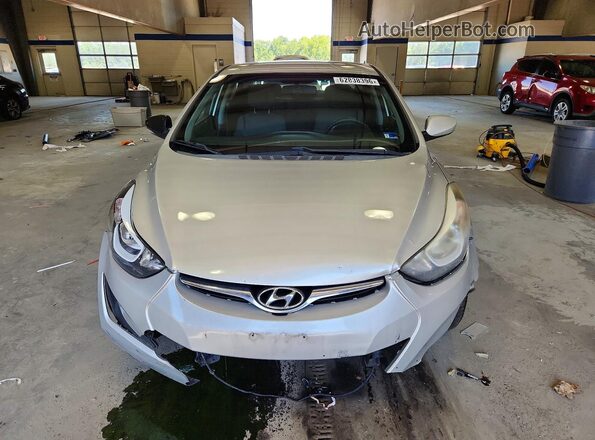 5NPDH4AEXGH670809 2016 HYUNDAI ELANTRA Silver Դիմացի տեսք