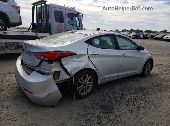 5NPDH4AEXGH695886 2016 HYUNDAI ELANTRA Silver Trasero derecho