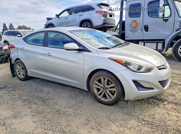 5NPDH4AEXGH695886 2016 HYUNDAI ELANTRA Silver Delantero derecho