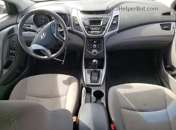 5NPDH4AEXGH695886 2016 HYUNDAI ELANTRA Silver Vista del salpicadero
