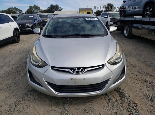 5NPDH4AEXGH695886 2016 HYUNDAI ELANTRA Silver Vista frontal