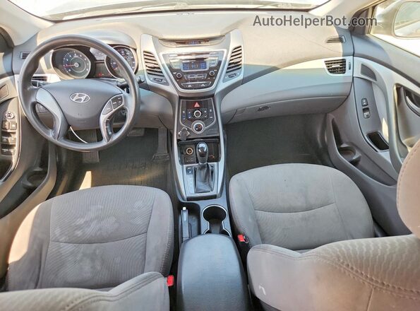 5NPDH4AEXGH700326 2016 HYUNDAI ELANTRA Gray წინა პანელის ხედი