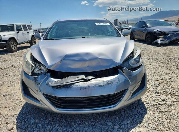 5NPDH4AEXGH700326 2016 HYUNDAI ELANTRA Gray წინა ხედი