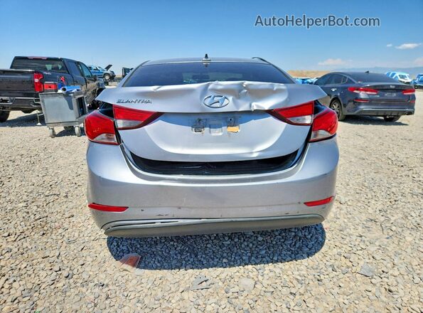 5NPDH4AEXGH700326 2016 HYUNDAI ELANTRA Gray უკანა ხედი