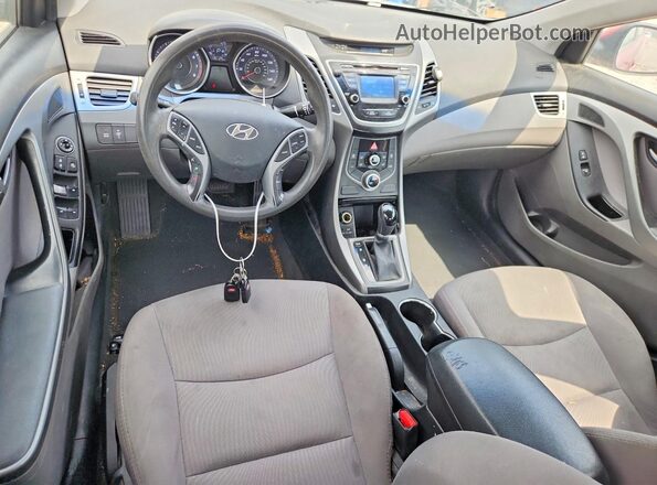 5NPDH4AEXGH704330 2016 HYUNDAI ELANTRA Red წინა პანელის ხედი